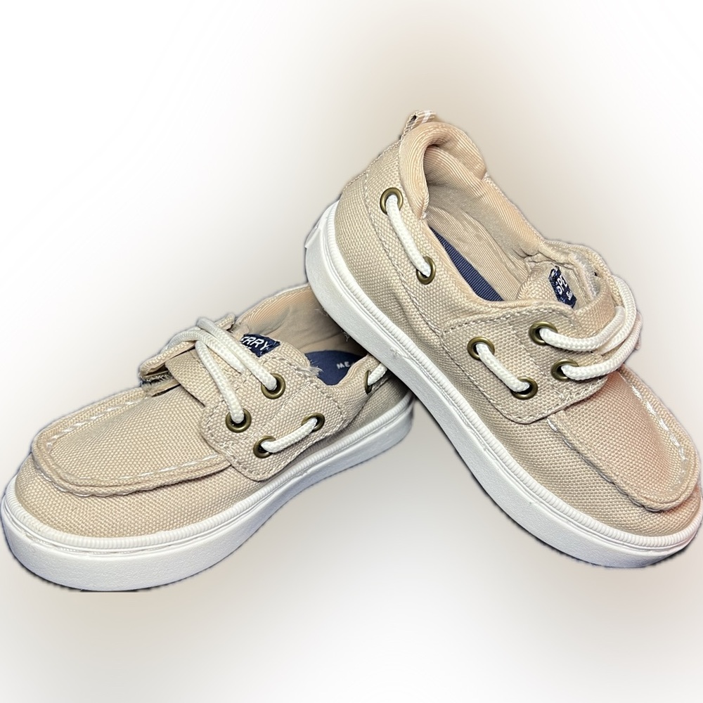 Sperry Top-Sider Washable Khaki Boat Shoes: Baby/Toddler 6
